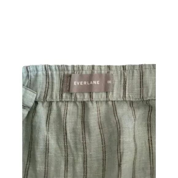 Everlane Picnic Sea foam Green Linen Jumpsuit - Picture 5 of 6